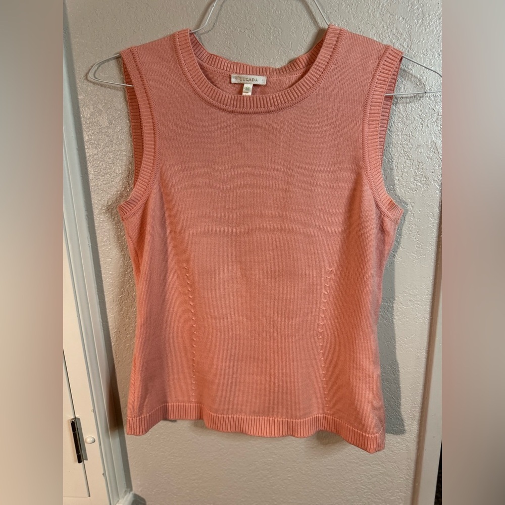 Escada Peach Sleeveless blouse